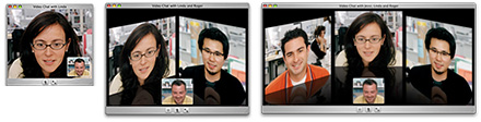 Apple iChat Audio Chat with 3 people